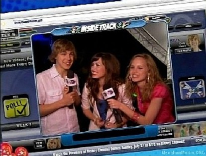meaghan-dcgames2008-insidetrack1 - Demi Lovato and Cody Linley
