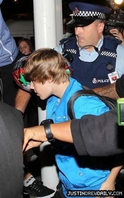 - 6 - Justin Bieber Arriving in Auckland-New Zealand