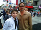 With Brad Pitt at the Kung Fu Panda 2 premiere..