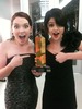 Jenn got to present my award to me! This is what we look like at a hollywood fashion event. Yup