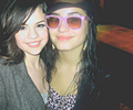 With Selena.
