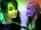 me and @claiiiire hangin\' on the Hannah Montana set. ;)