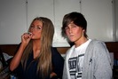 With James .. smoking