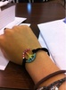 Answering fan mail, got a cute bracelet from Caitlin & Lindsay in Connecticut! Thanks girls! (