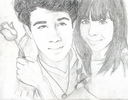 My best friend Kelsey and Nick Jonas Drawing