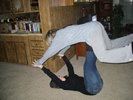 Me lifting my mom so she can fly HAHA!!