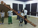 At dance rehearsal