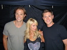 Jared, Jensen and I on set of Supernatural. Such nice guys, it was fun shooting the show with them. 