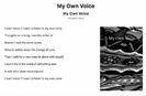My Own Voice