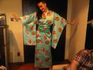 I had my own Yukata made for today with cheeseburgers, milkshakes & fries! Yummy