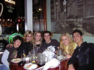 Jonas Brothers aly & aj and mandy at dinner