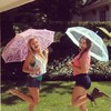 Rain, rain go away...cuz it\'s SUMMER!!!! with @realoliviaholt @natalieeebacon