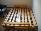 Wood futon frame