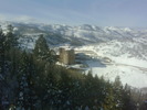 A View from the chair lift of where were staying at - The St. Regis Hotel.