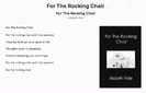 For The Rocking Chair