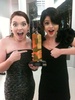 Jenn got to present my award to me! This is what we look like at a hollywood fashion event. Yup