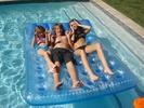 at the pool with me, noah and braison