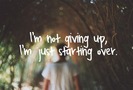 Im never going to give up. 