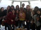 In the London Eye, with the Round and Round The London Eye winners