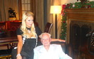 My Grandpa Barron Hilton and me at his house for Christmas Eve. I love him so much! He's the Best Gr