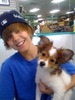 Justin+Biber++with+his+dog